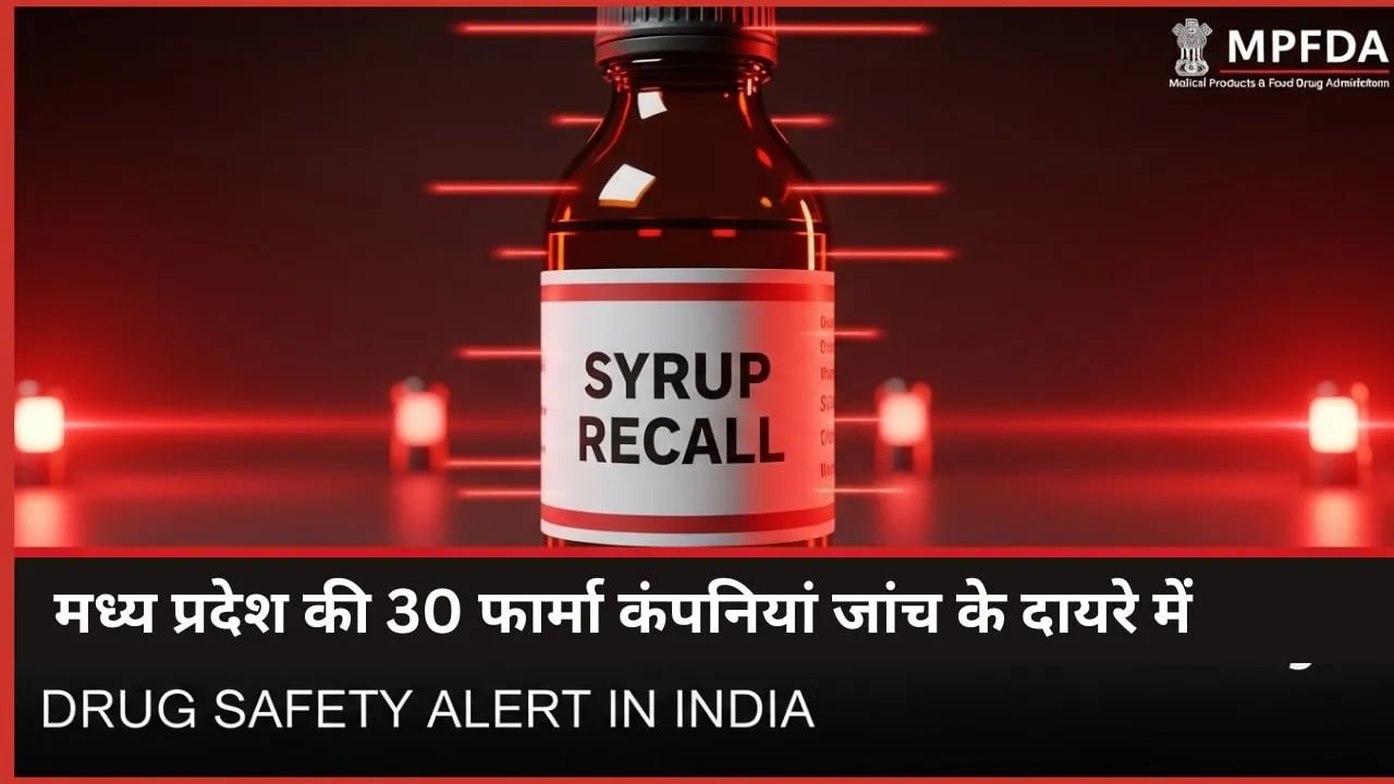 एमपीएफडीए जांच में मध्य प्रदेश की 30 दवा कंपनियाँ, दवा गुणवत्ता पर सवाल