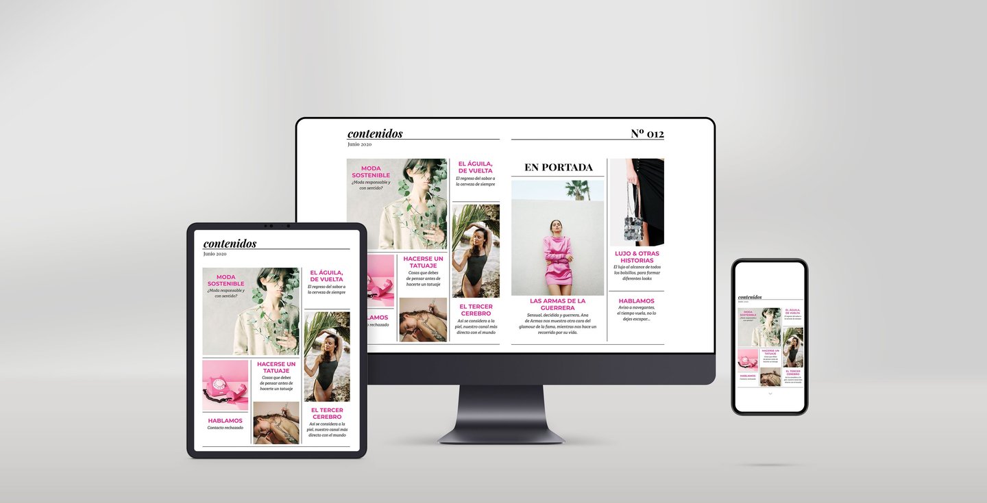diseño editorial revista interactiva webpublication