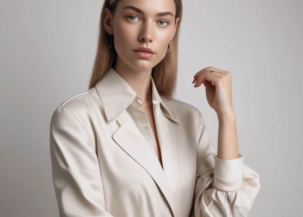A stylish outfit displayed on a mannequin against a clean white background.