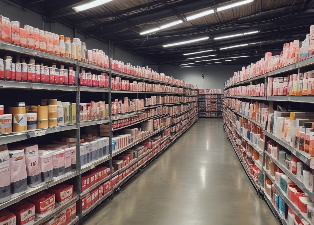 A sleek, dark-themed image showcasing beauty and healthcare products.