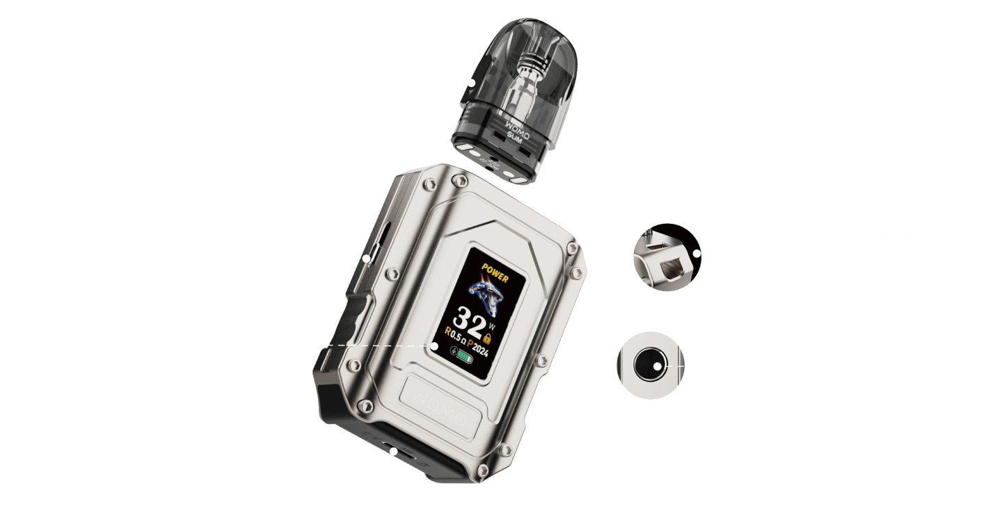 womo slim ULTRA Compatible OXva Pods