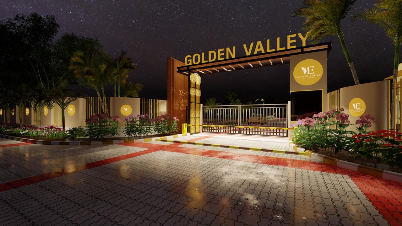 Golden Valley Entrance Gate – A grand, well-designed entrance of Golden Valley, a premium JDA-approv