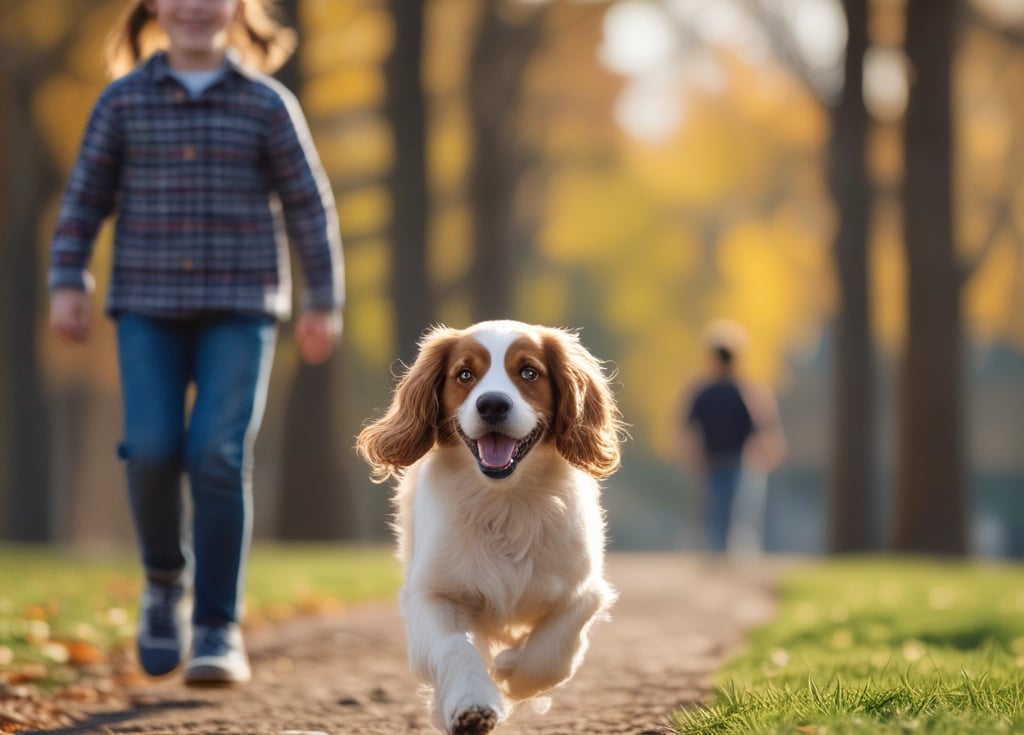 Dog Running to treats