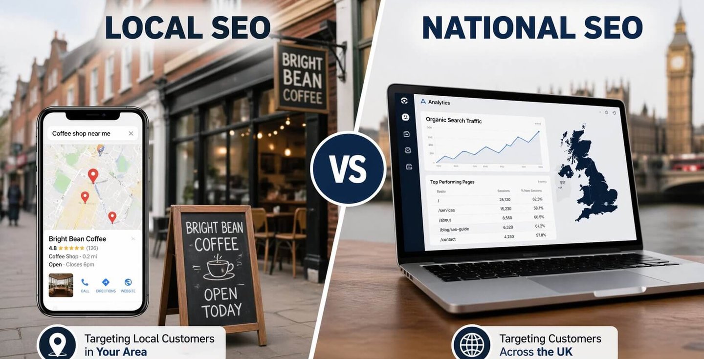 Local SEO vs National SEO Comparison
