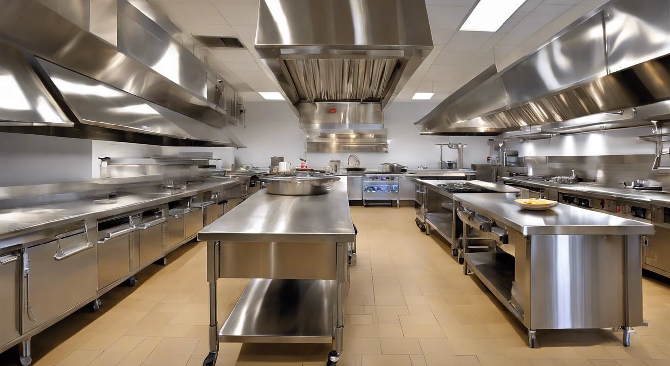 Professional stainless steel bench Sydney for commercial kitchens.