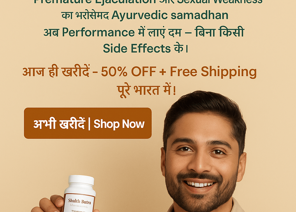 The text highlights benefits like improved performance and no side effects, with a 50% discount and free shipping across.
