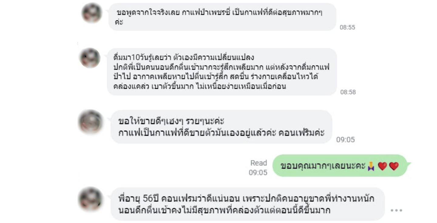 Petssy Coffee นี้คือ 1 ในหลายๆรีวิวจากลูกค้าที่ได้สั่ง เพซซี่ คอฟฟี่ ไปดื่มกิน