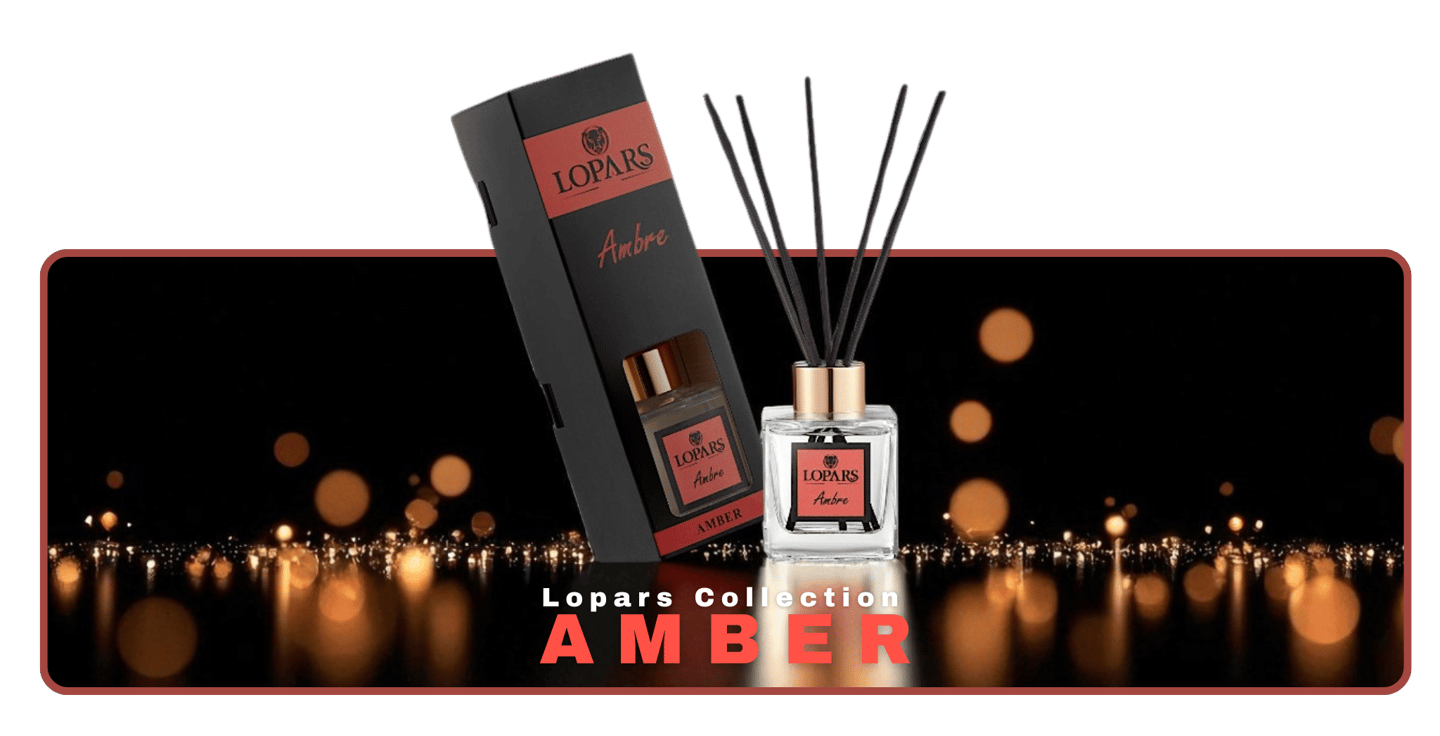 Lopars Amber (Amber) 5 Bambu Çubuklu Oda (oda parfümü) Kokusu 100 ml