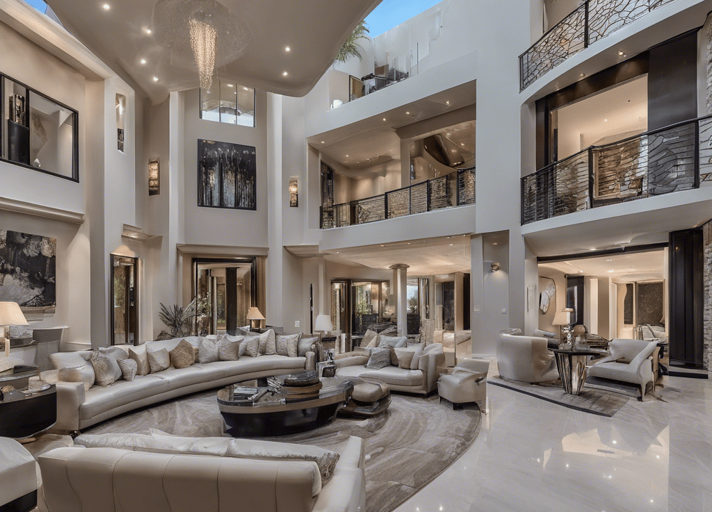 Bright living room with modern inventory