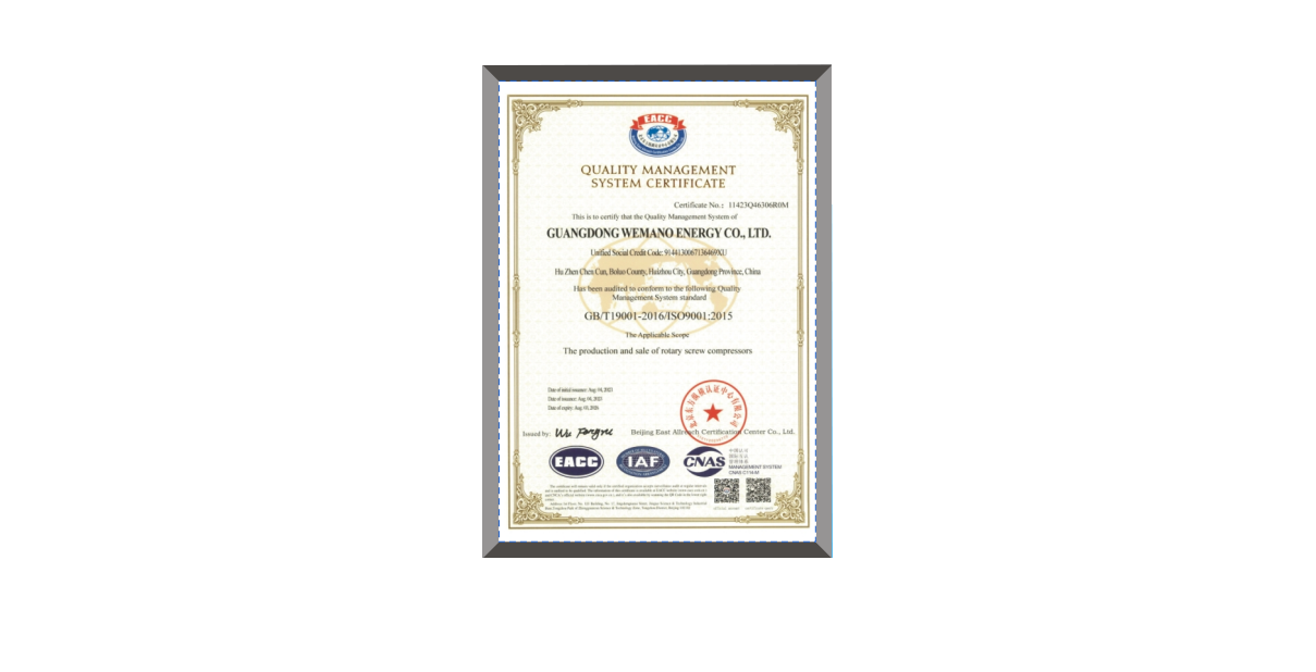  certifications WEMANO