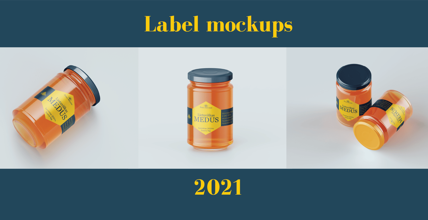 visual brand guidelines for a lithuanian beekeeper