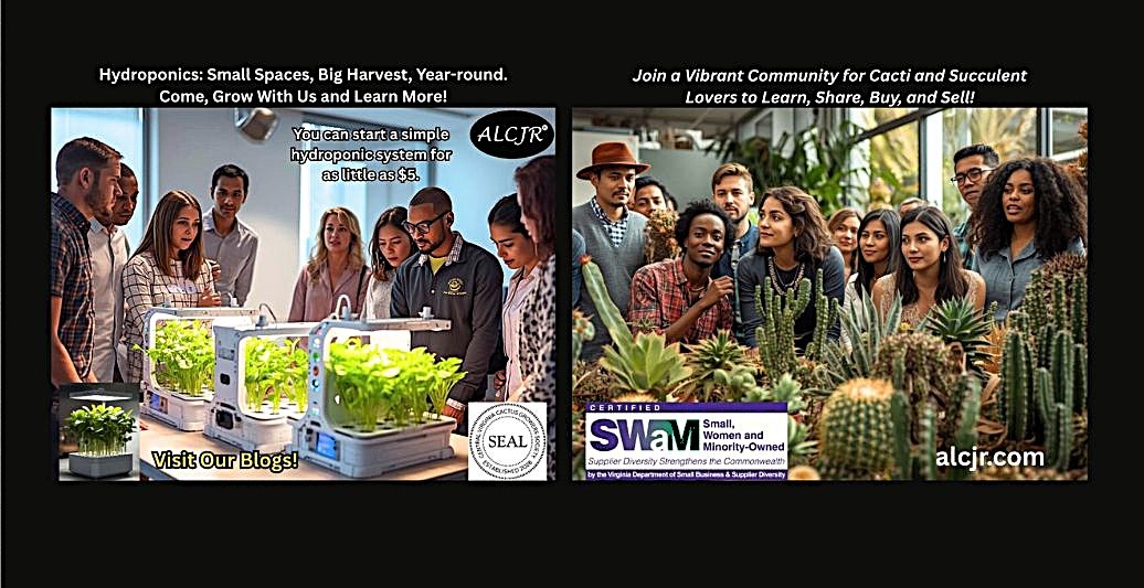 Homepage Image of Hydroponics and Cacti