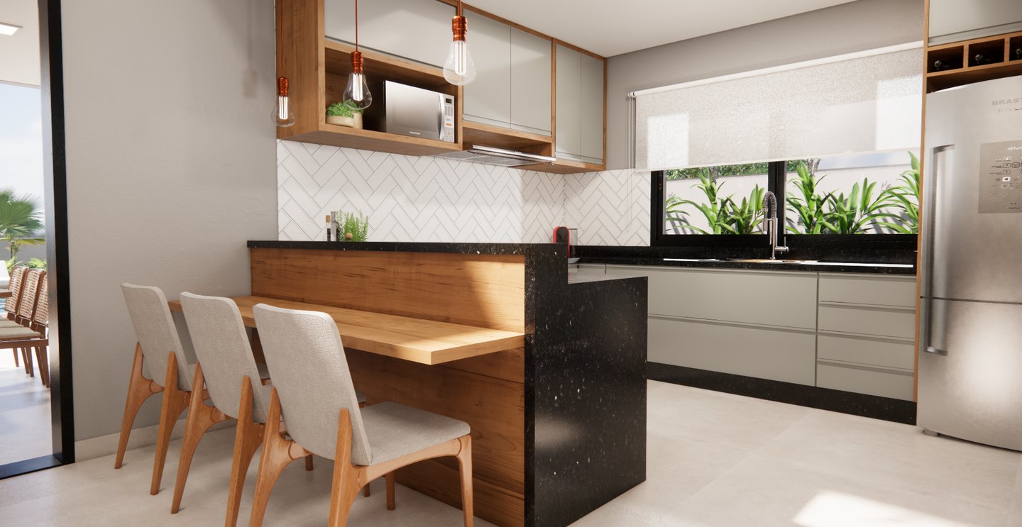 cozinha projeto arquitetura