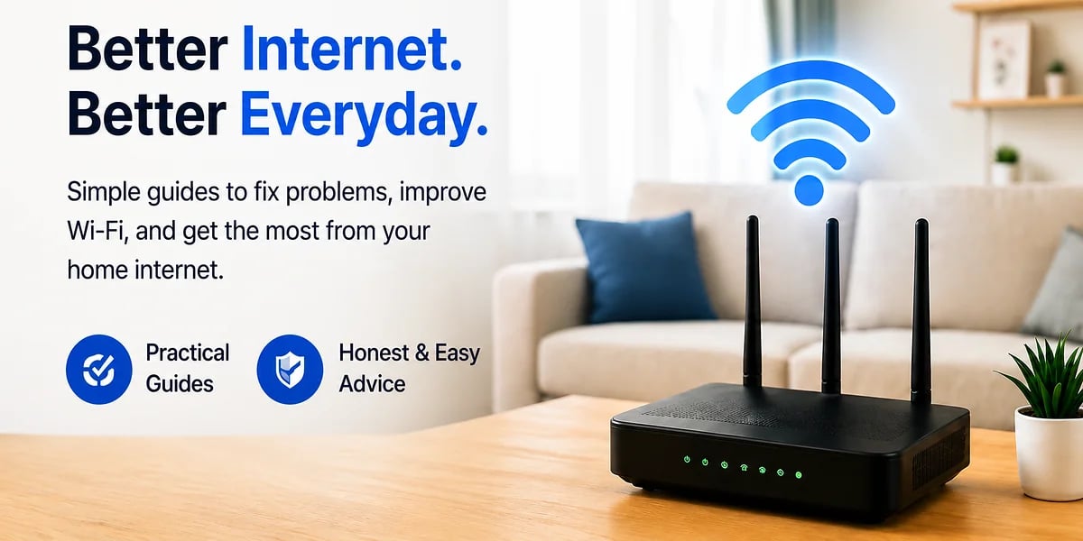 Home router with Wi-Fi signal for home internet help and router setup guides