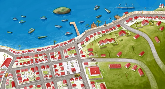 Mapa do centro de Búzios
