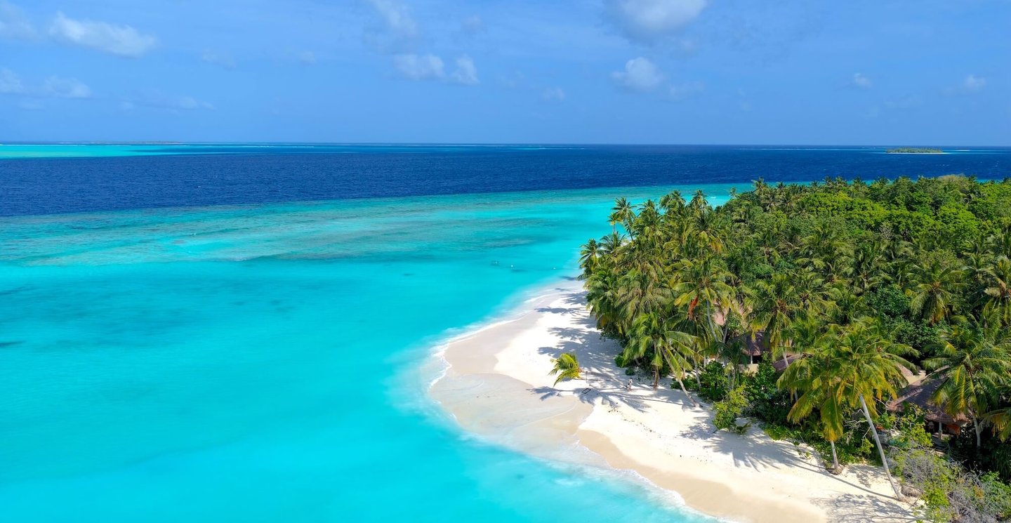 Ayada Maldives beach arial