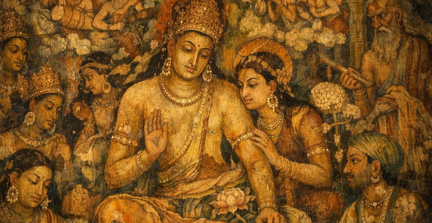 Ancient Hand Paintings in Ajanta Caves