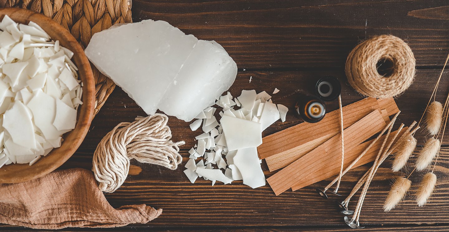 Handmade candles materials