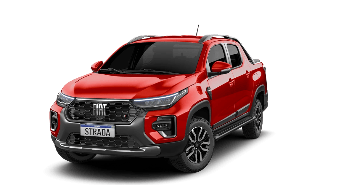 Fiat Strada vermelha