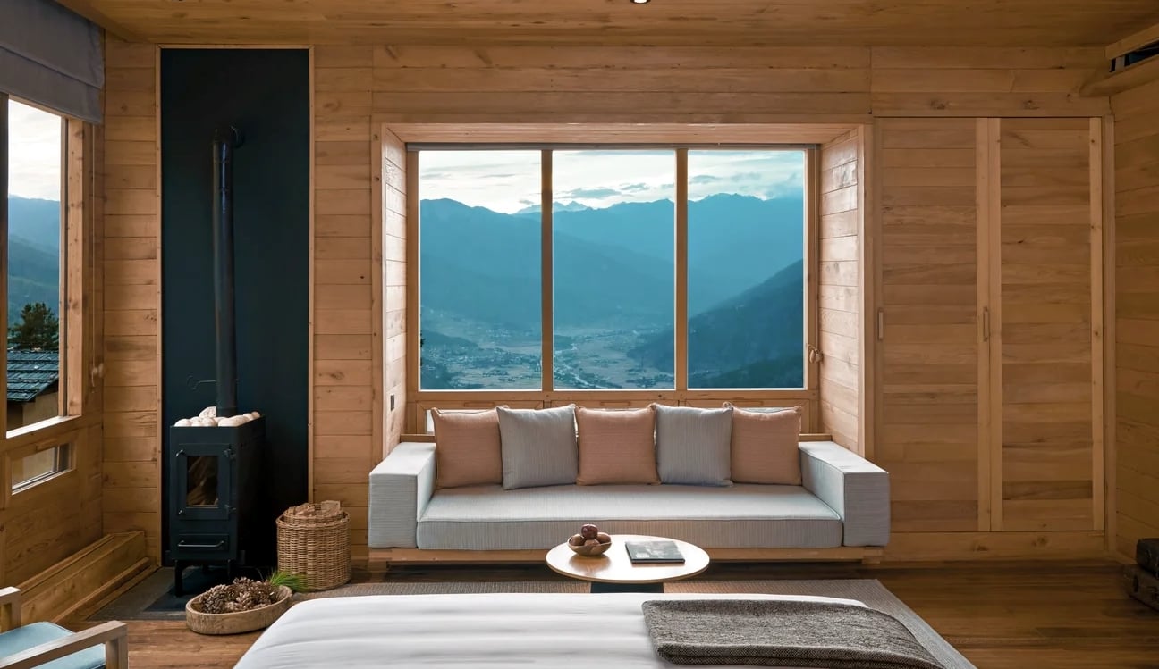 Paro-Bhutan-Six-Senses-Suite-Living-Room