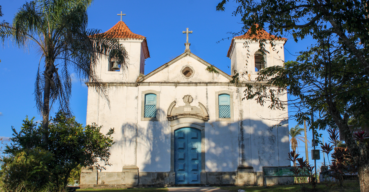 Igreja Histórica no Centro Histórico de Acuruí, um Distrito de Itabirito, Perto de BH, MG