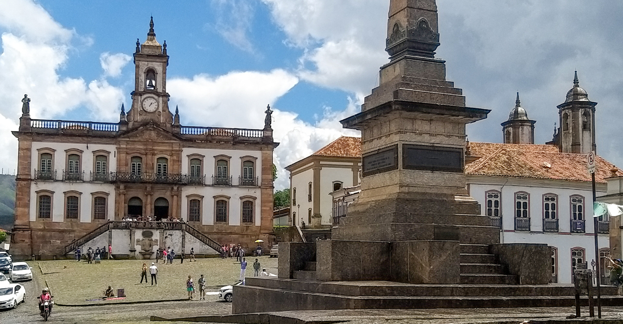Museu da Inconfidência na Praça Tiradentes em Ouro Preto, MG
