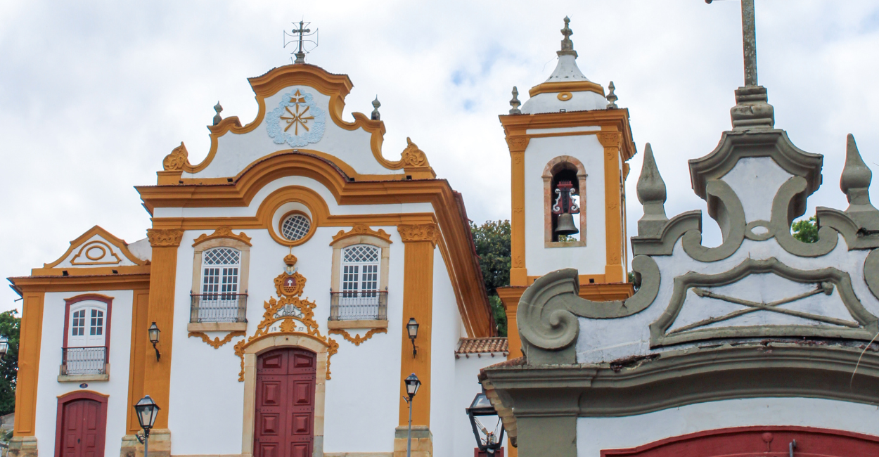 Igreja Histórica no centro Histórico de São João del Rei, MG