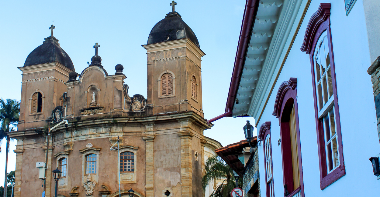 Igreja Histórica no Centro Histórico de Mariana, Minas Gerais