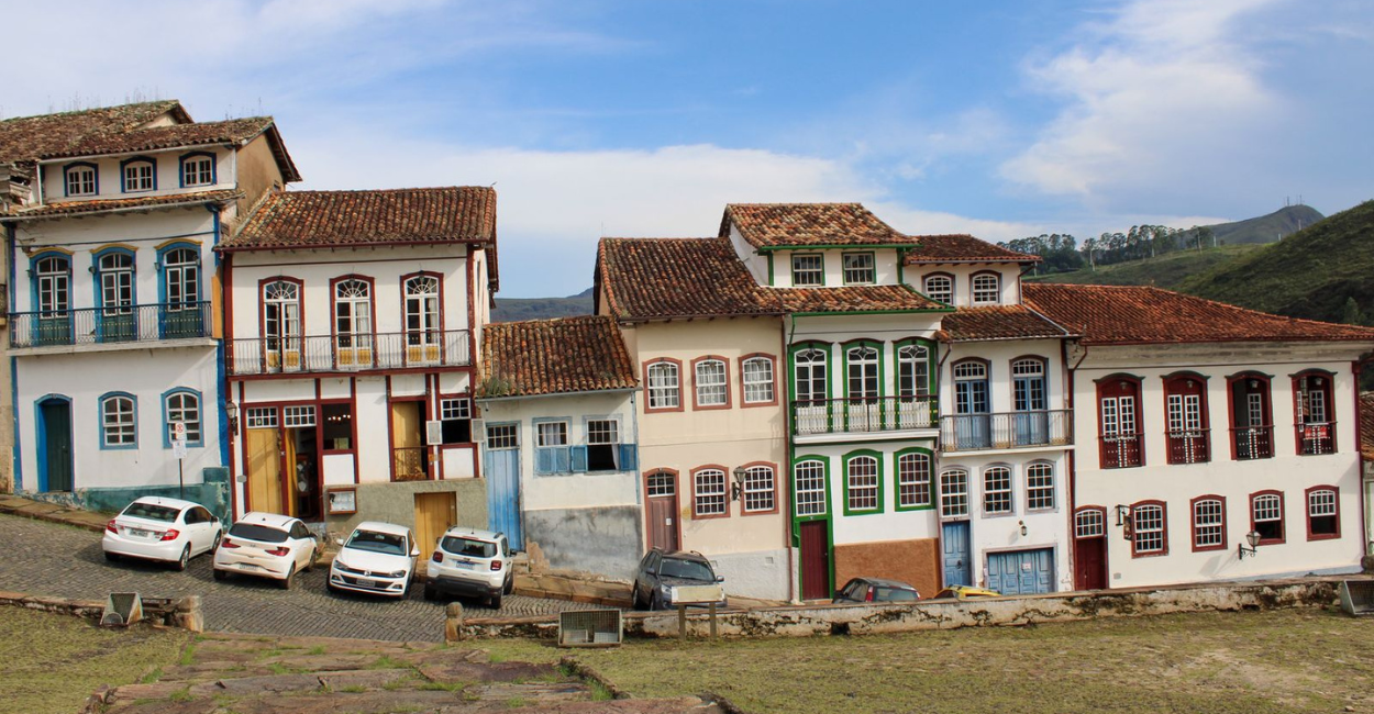 Casas Histórica no centro Histórico de Ouro Preto, Minas Gerais