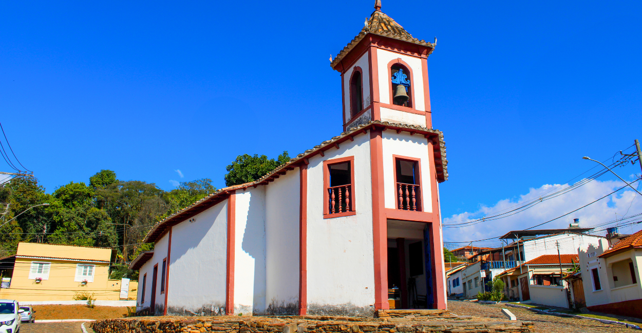 Capela de Nossa Senhora do Ó, no centro histórico e turistico de Sabará MG