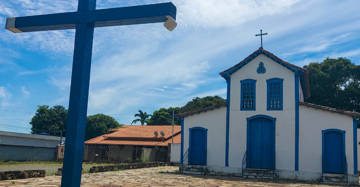 Capela de Nossa Senhora do Rosário, localizada no centro de Betim, ponto turistico da cidade