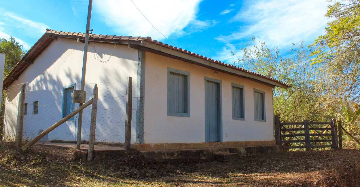 Uma casa histórica do periodo colonial, em Vau, um distrito de Serro, Minas Gerais
