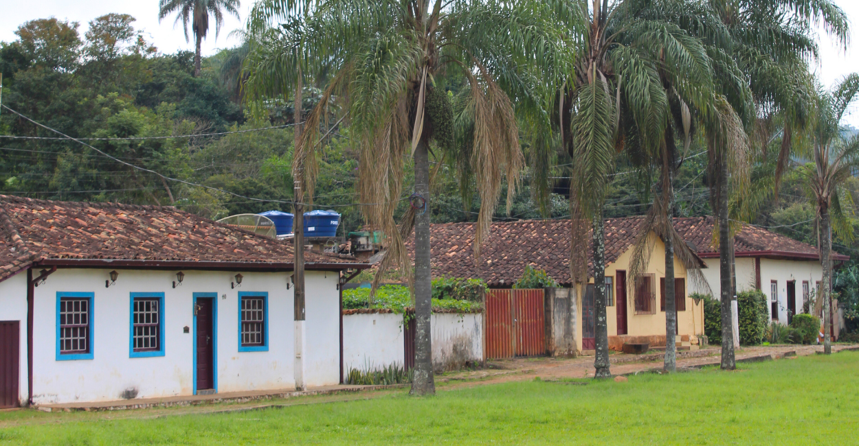 Centro turistico com casas históricas em Brumal, distrito de Santa Bárbara Minas Gerais