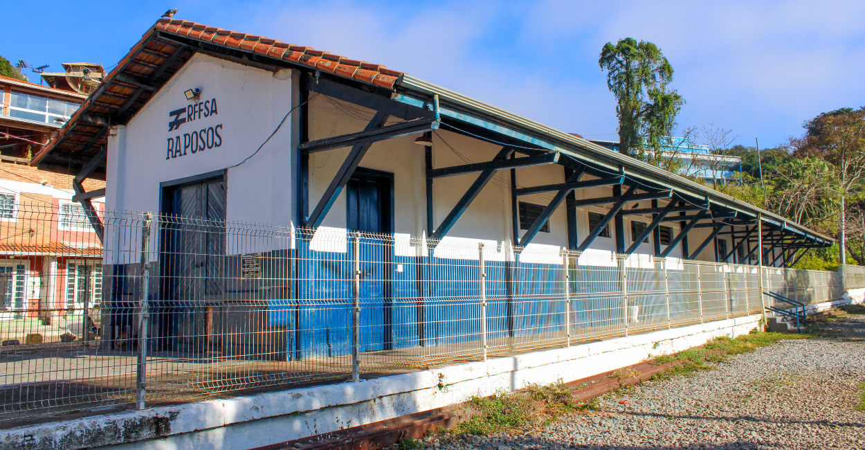Estação ferroviária que virou ponto turistico em Raposos, pertinho de Belo Horizonte
