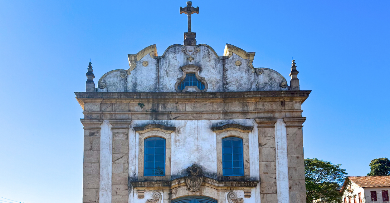 Igreja histórica no centro turistico do distrito de Lobo Leite, na cidade de Congonhas