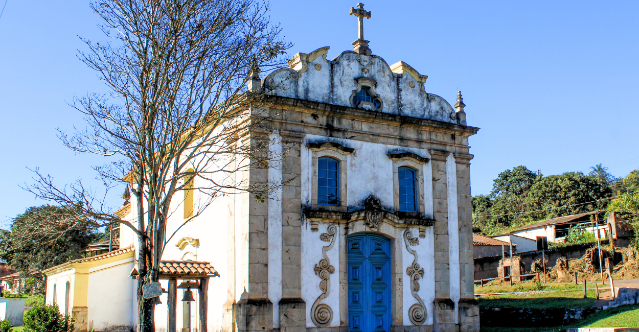 Igreja histórica no centro turistico do distrito de Lobo Leite, na cidade de Congonhas