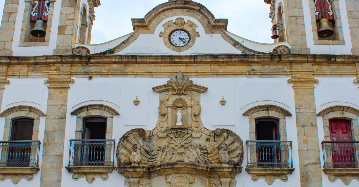 Igreja com arte barroca no centro turistico de Prados, cidade turistica de Minas Gerais