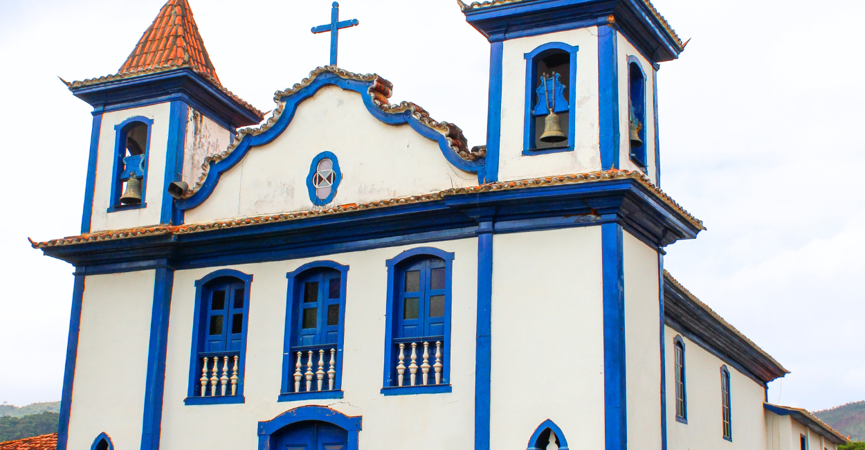 Igreja histórica e turistica em Cocais, distrito de Barão de Cocais em Minas Gerais