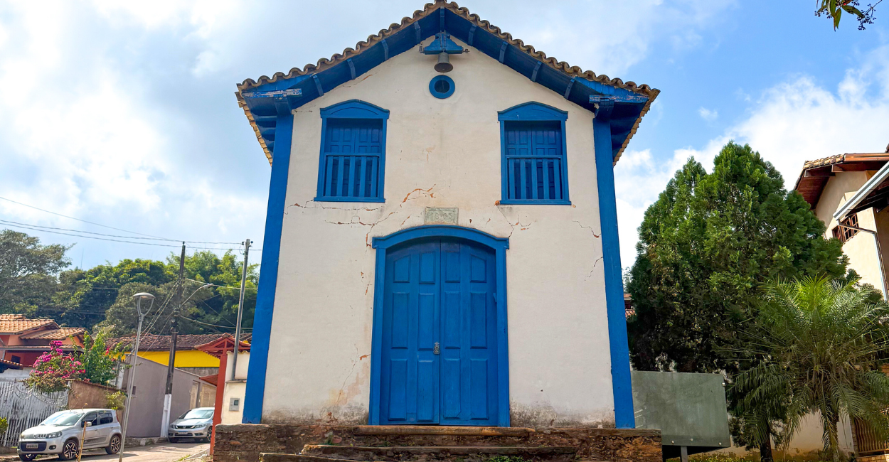 Igreja Histórica no Centro Histórico de Brumal, Distrito Histórico de Santa Barbara Minas Gerais