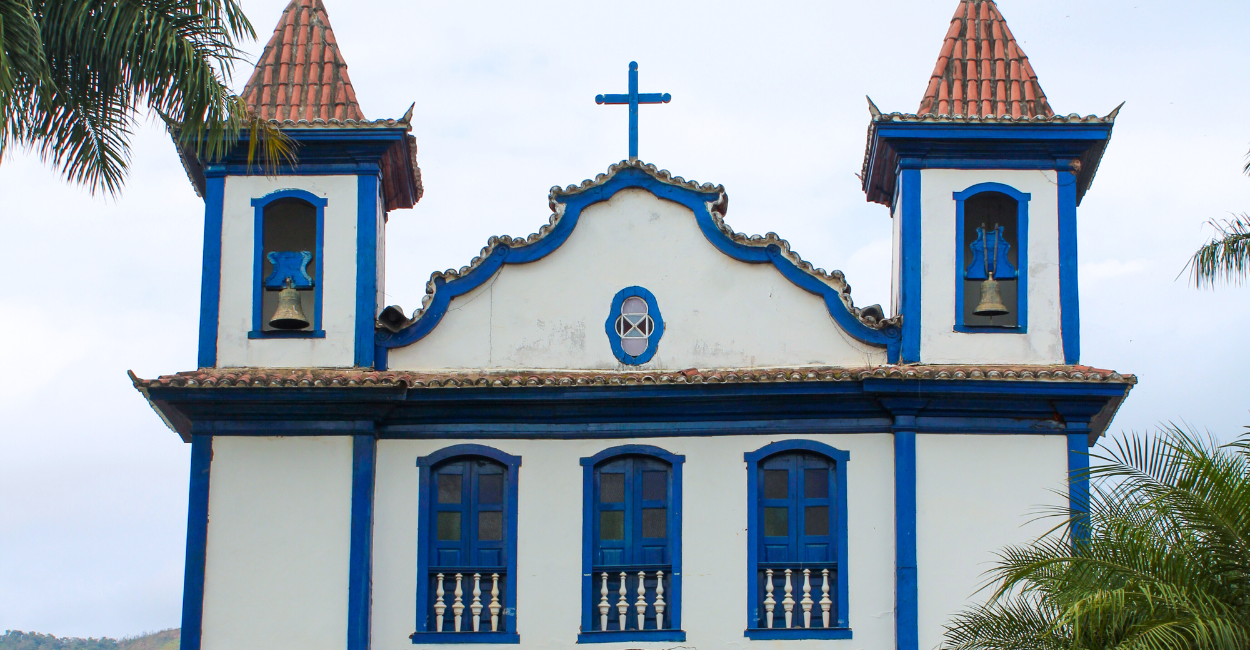 Igreja histórica e turistica em Cocais, distrito de Barão de Cocais em Minas Gerais