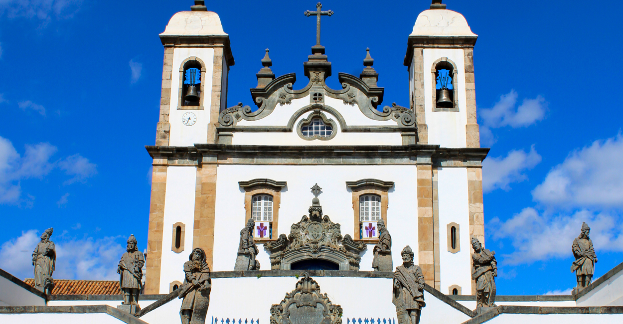 Esculturas do barroco mineiro de aleijadinho, em Congonhas Minas Gerais