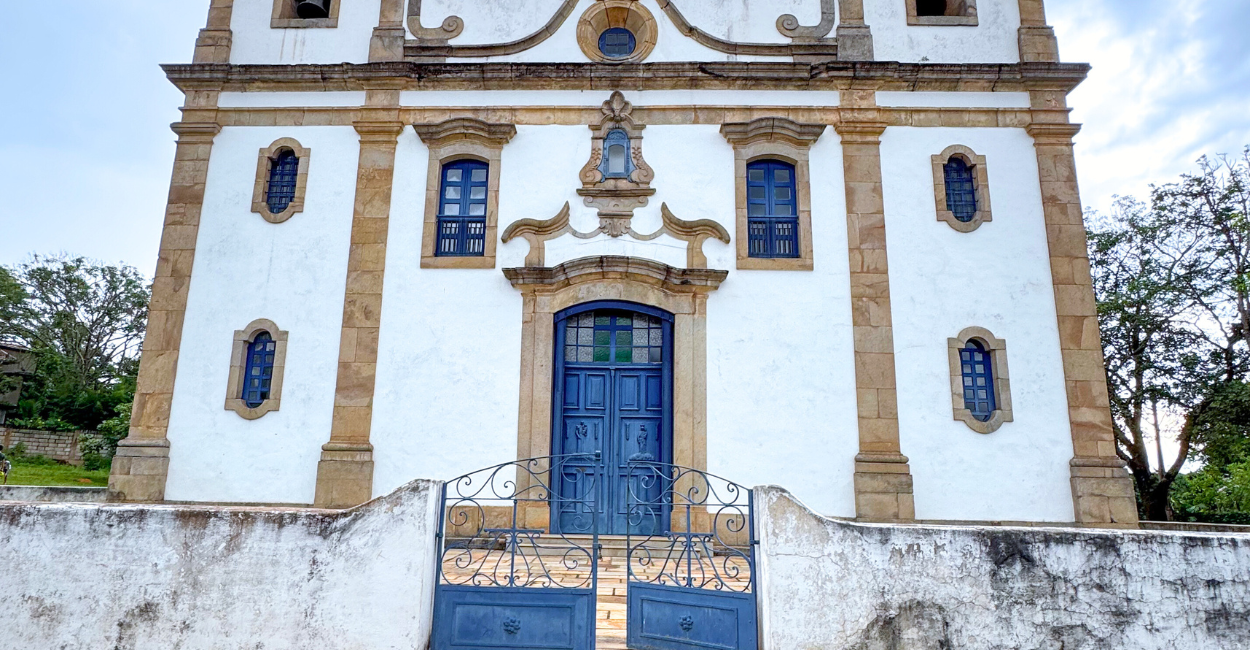 Igreja Matriz e histórica de Glaura, distrito turistico de Ouro Preto Minas Gerais