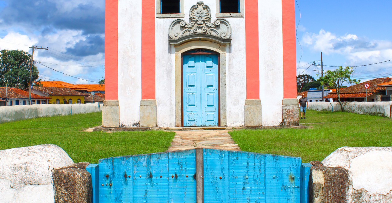 Igreja Matriz de Lavras Novas, distrito turistico de Ouro Preto, Minas Gerais