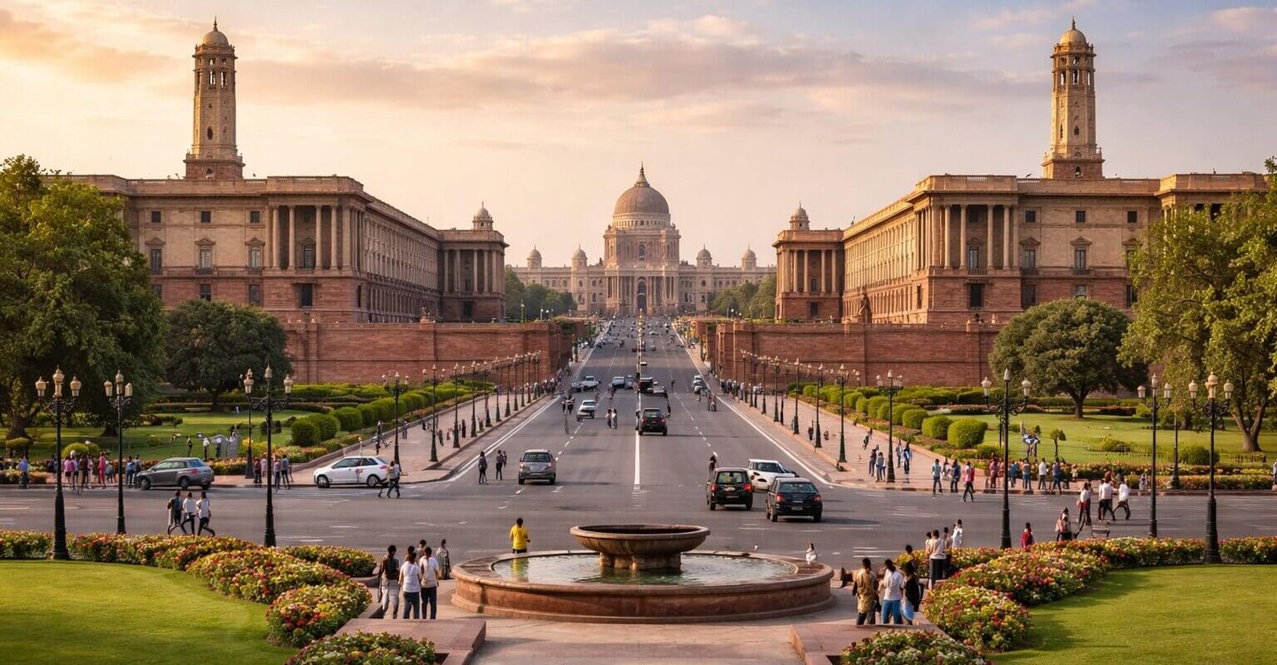 Central Secretariat and Rajpath Road New Delhi
