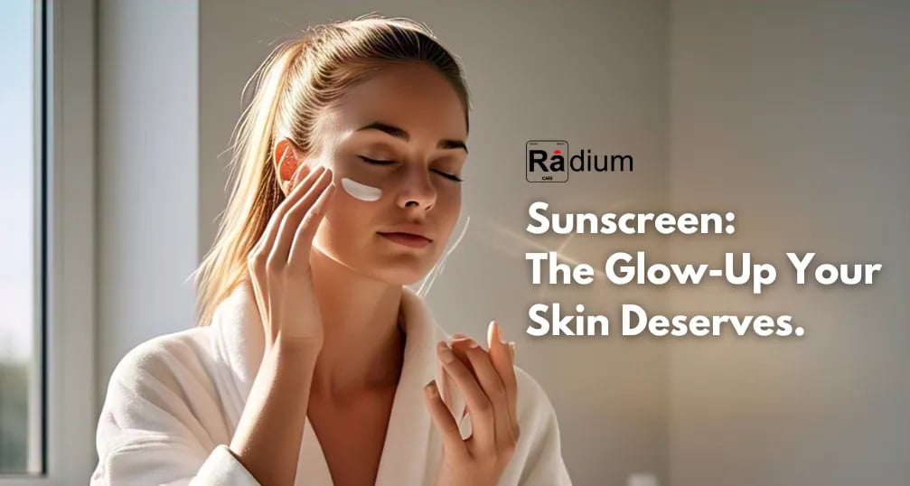 glow up your skin with sunscreen