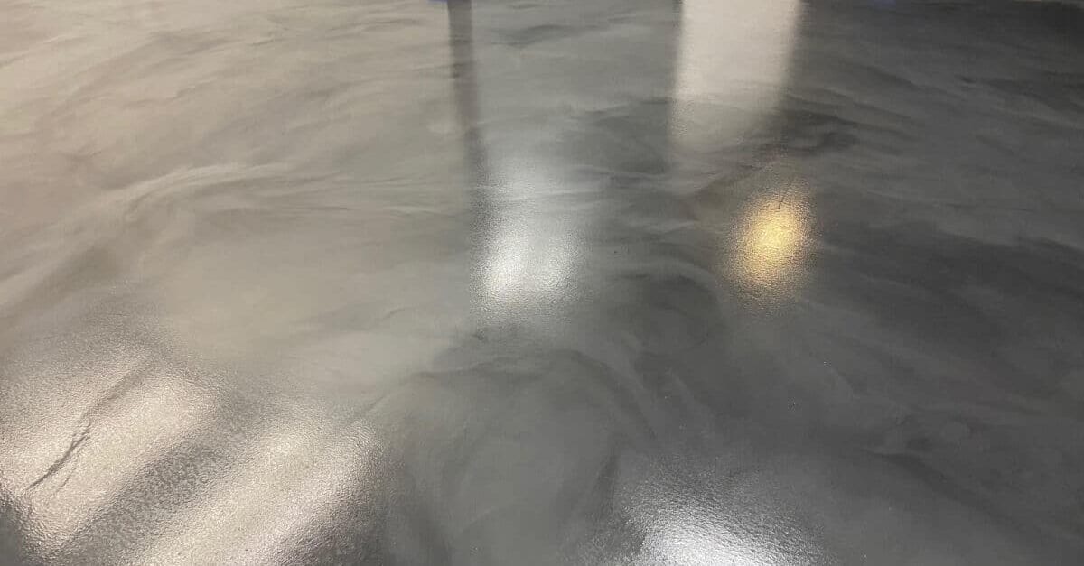 Grand Island Home with One pigment grey metallic floor
