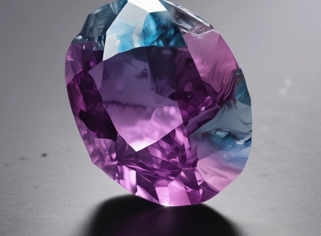 Close-up of vibrant raw and polished gemstones sparkling under soft light