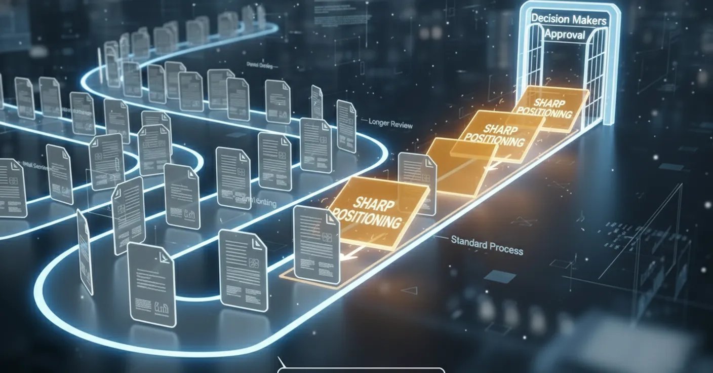 Why Pitch Decks with Sharp Positioning Skip the Initial Queue