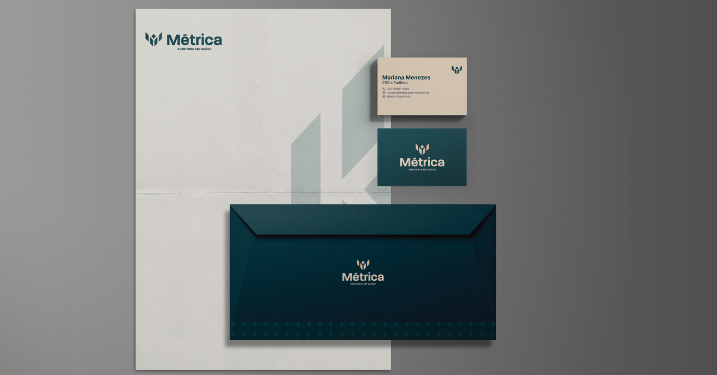 a business card and envelope with a business card