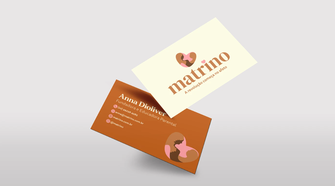 a business card with a dog on it